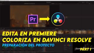 Edita en Premiere coloriza en Davinci  WORKFLOW Part 1