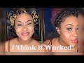 I did my makeup without foundation! | Unveiling my heatless stretched  hair (African Hair Threading)