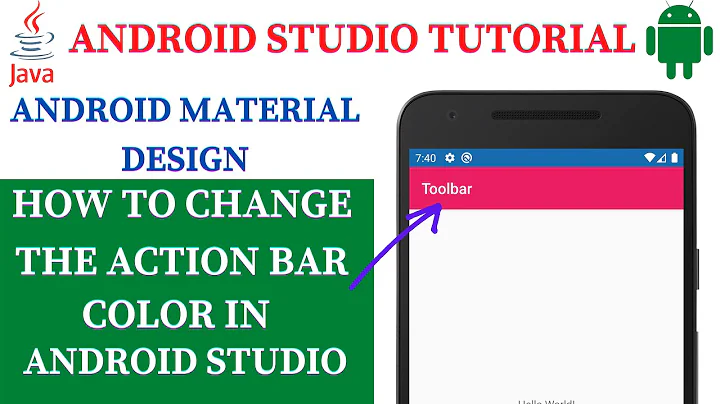 Change the ActionBar Color in Android Studio (2021)