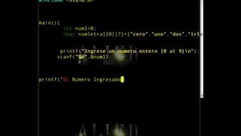 Lenguaje C convertir numero a Letra LINUX