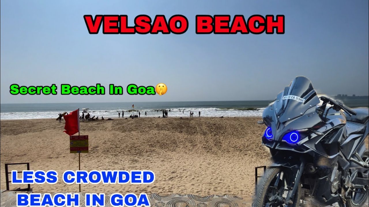 SECRET BEACH IN GOA 🤫?? CLEANEST BEACH !! VELSAO BEACH !!