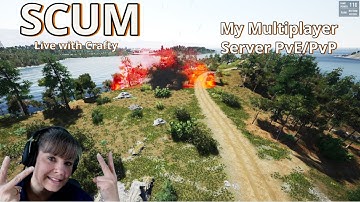 SCUM Multiplayer Game Play | My G Portal Server | Can We Get To The Prison Today? Maybe Puppet Suit