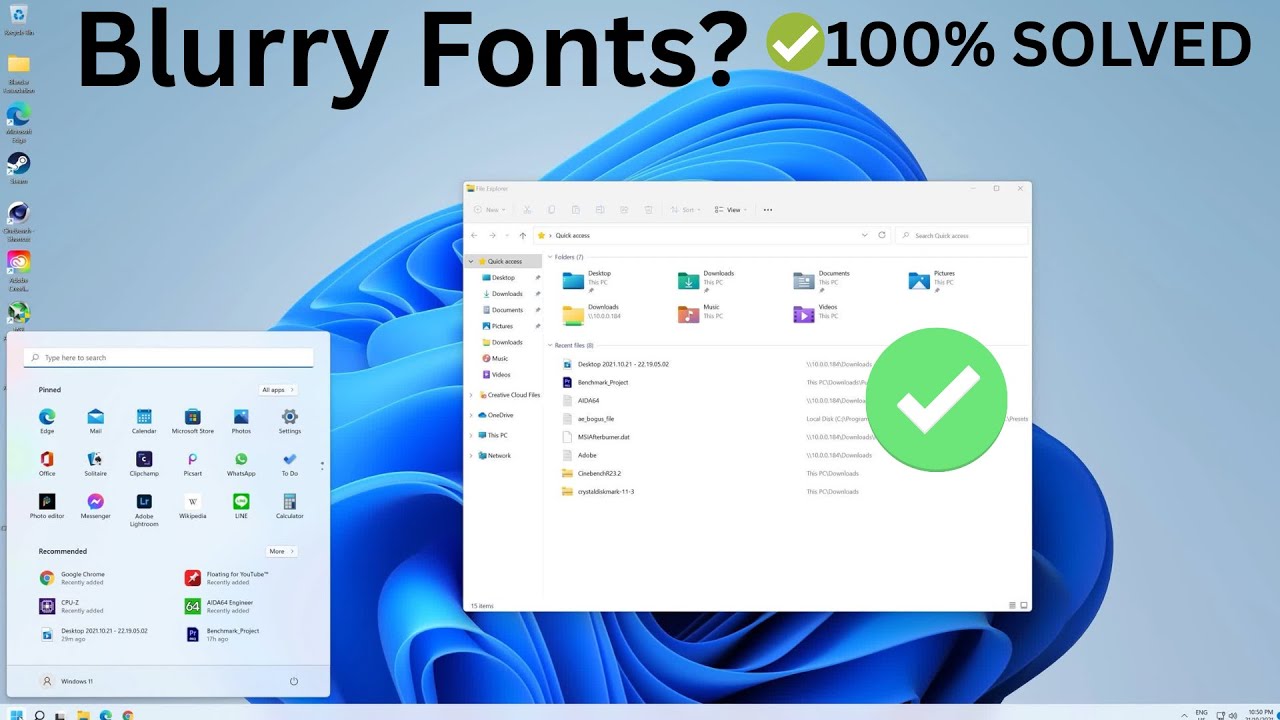 How To Fix Blurry Fonts OR Not Clear Fonts in Windows 11 | 10 - YouTube