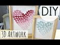 DIY Room Decorations | 3D Heart Art (EASY DIY) ♥ | by Michele Baratta