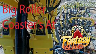 Big Roller Coaster At Fantasy Island Ingoldmells Skegness 4K POV  ( The Odyssey and The Millennium )
