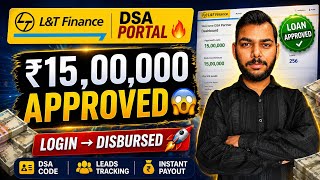 L&T Finance Instant Personal Loan upto 15 Lakh | DSA Code, Dashboard & Instant Approval Process 💸