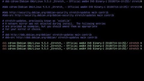 Dunia-IT15# Debian-9.5.0 - Configuration DVD Repository