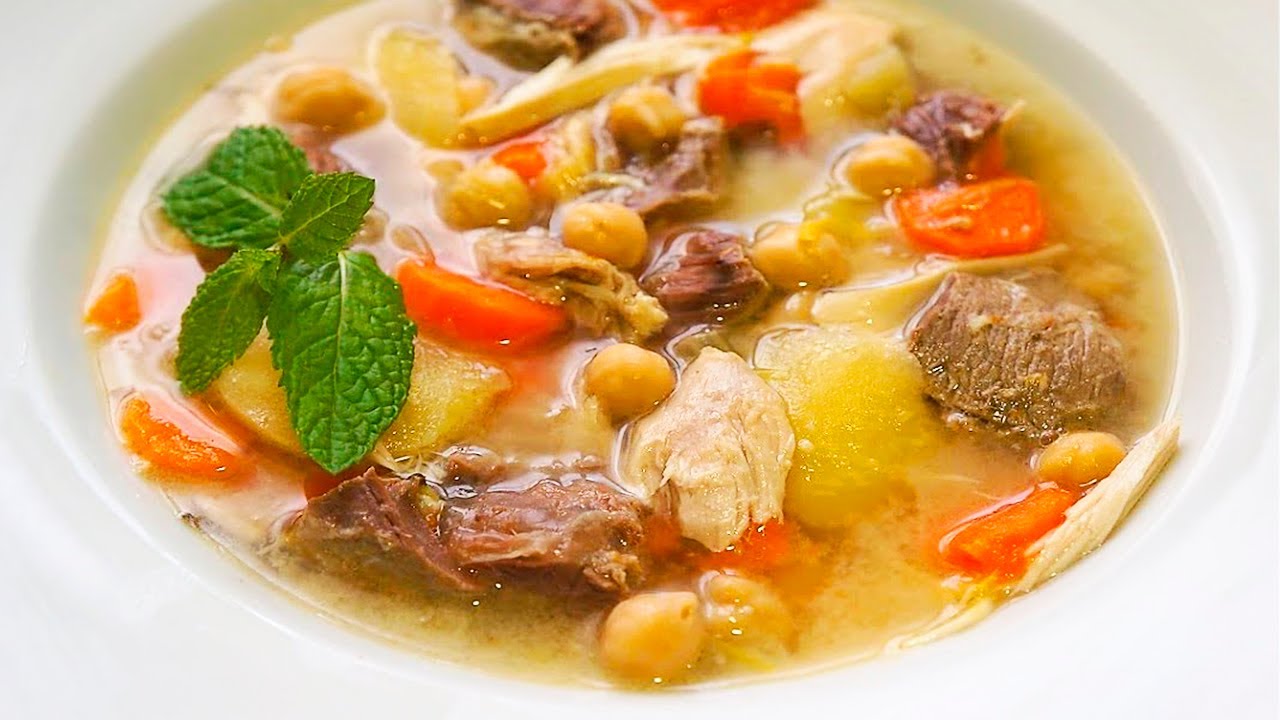 Puchero Andaluz con pringá (receta de cocido andaluz) - PequeRecetas