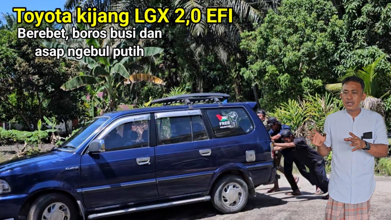 Mesin berebet boros busi dan asap ngebul putih  | Toyota kijang LGX EFI 2,0