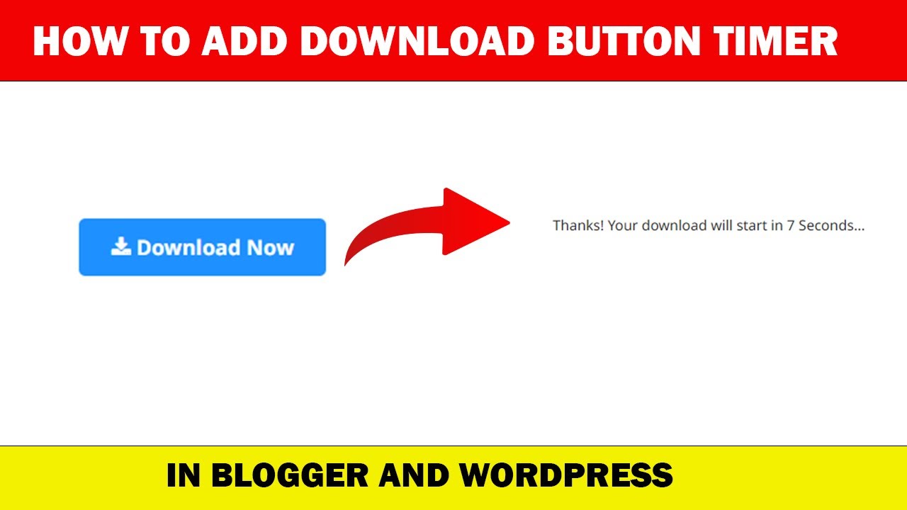 How to add Download Timer Script 2022 in Blogger and Wordpress