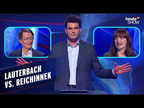 Rot gegen Rot: Wer gewinnt das Quiz? Karl Lauterbach vs. Heidi Reichinnek | heute-show extra