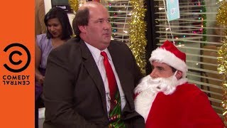 Kevin Sits on Santa's Lap | The Office US