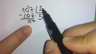 107/2 (107 dividido por 2)
