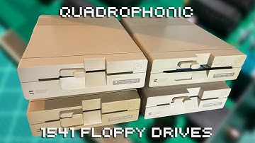 Quadrophonic Commodore 1541 Floppy Drives
