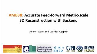 [CVPR'26] AMB3R: Accurate Feed-forward Metric-scale 3D Reconstruction with Backend