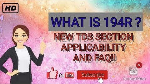 NEW TDS SECTION 194R? APPLICABLE W.E.F. 01/07/2022!!