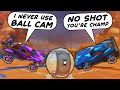 Toxic Commenters VS Champs that NEVER use Ball Cam in Rocket League