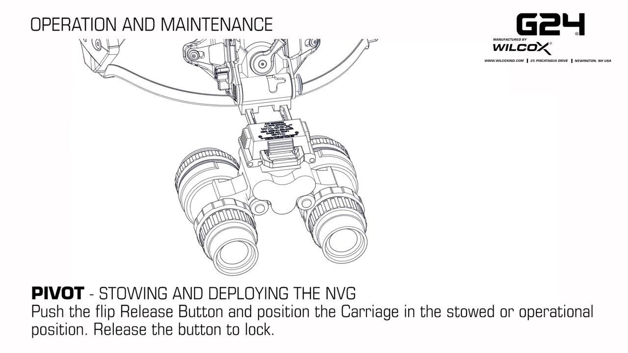 THE WILCOX G24 NVG Mount | OPERATOR'S MANUAL