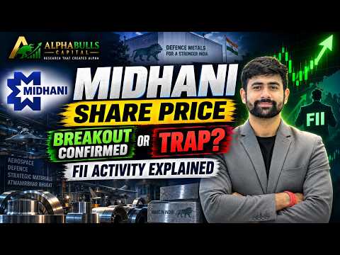 MIDHANI Share Price: Breakout Confirmed or Trap? | FII Activity Explained