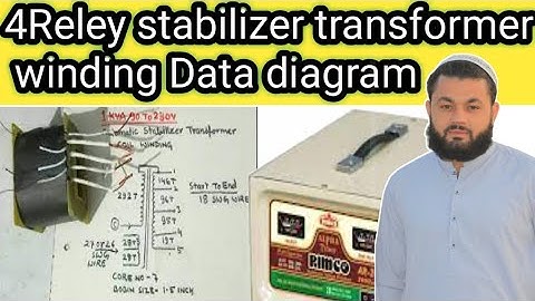 4.Reley automatic stabilizer winding data.automatic voltage stabilizer Transformer calculation.