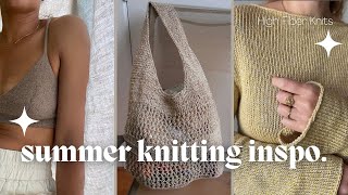 Summer Knitting Inspiration 2023: Vision Boards, Knitting Patterns, Yarns & Tips for Practicality