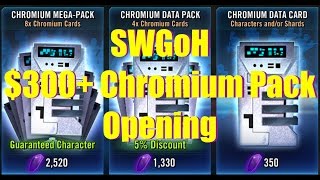 Star Wars Galaxy of Heroes: $300+ Mega Chromium Pack Opening! (Is It Enough to Unlock Baze?)