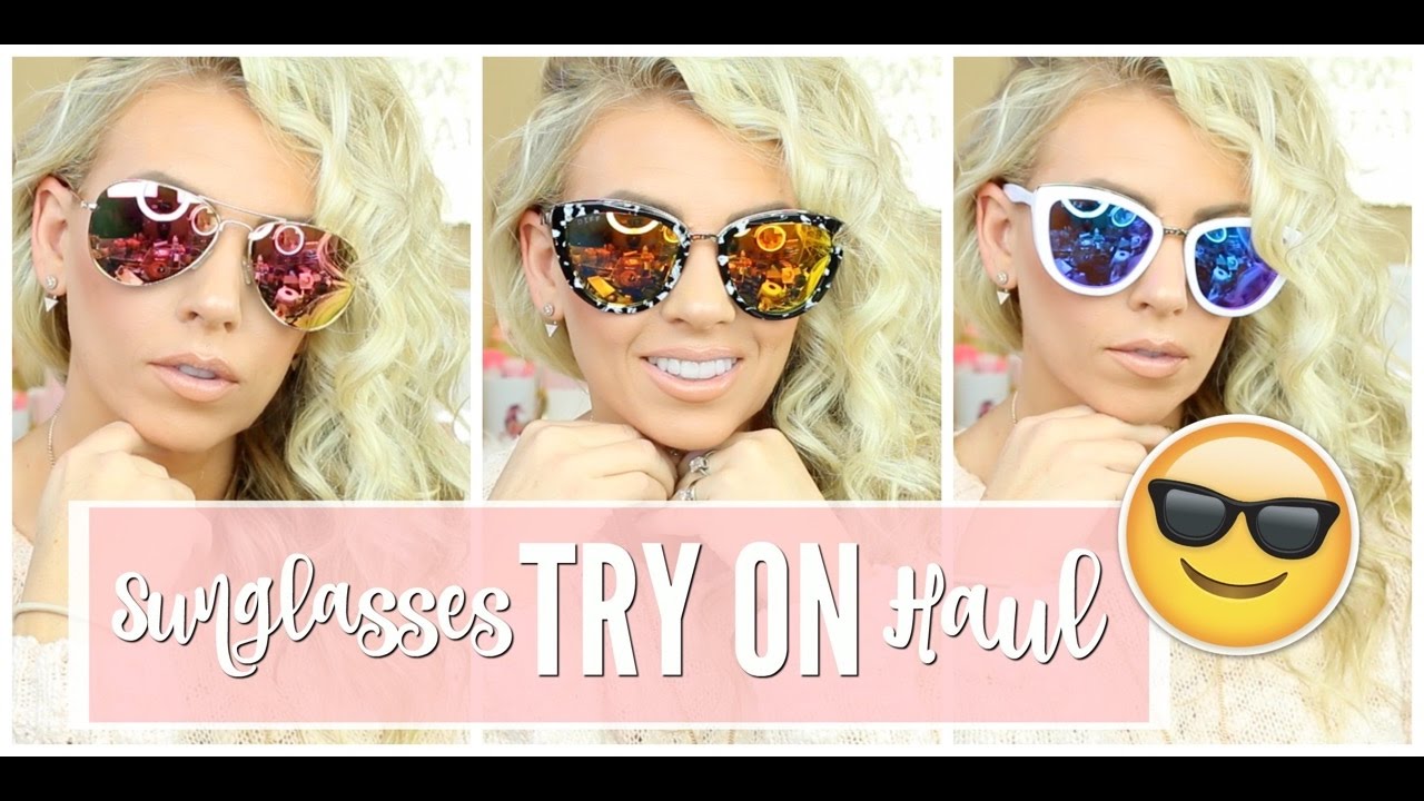 Sunglasses TRY ON Haul Vlogtober Day 25 YouTube