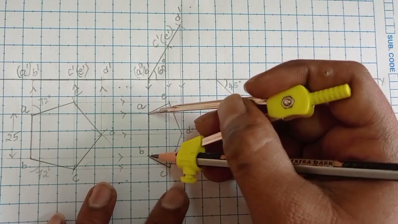 Pentagon Lamina manual sketch
