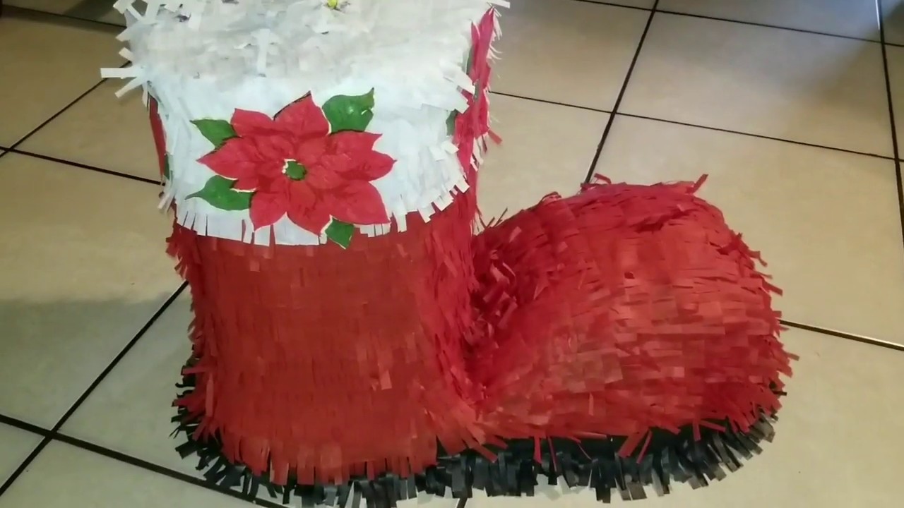 #diy #piñata BOTA #navidad
