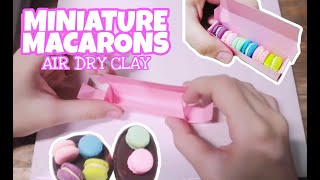 MINIATURE FOOD MACARONS WITH BOX: POLYMER CLAY TUTORIAL