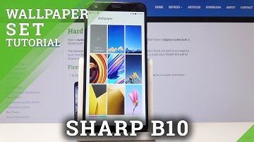 How to Change Wallpaper in SHARP B10 - Home Screen Look Setup
