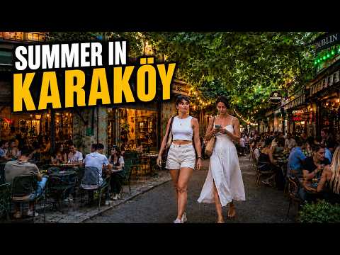 Karaköy Istanbul Walking Tour 4K | Lively Alleys, Street Food, Fish Wrap & Summer Vibes