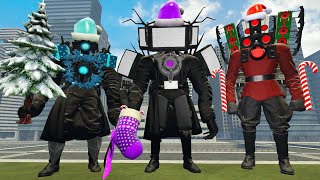 NEW YEARS TITANS! NEW TV MAN SPEAKERMAN CAMERAMAN BOSS! SKIBIDI TOILET IN GARRY'S MOD!