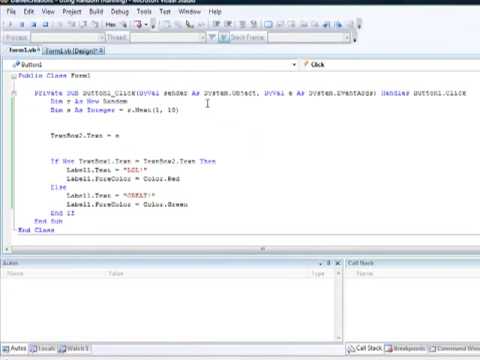 Visual Basic 2008, 2010 - Using Random events