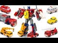 Transformers bumblebee ironhide ratchet optimus prime grapple inferno combine vehicle robot toys