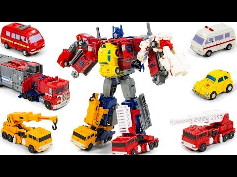 Transformers Bumblebee Ironhide Ratchet Optimus Prime Grapple Inferno Combine Vehicle Robot Toys