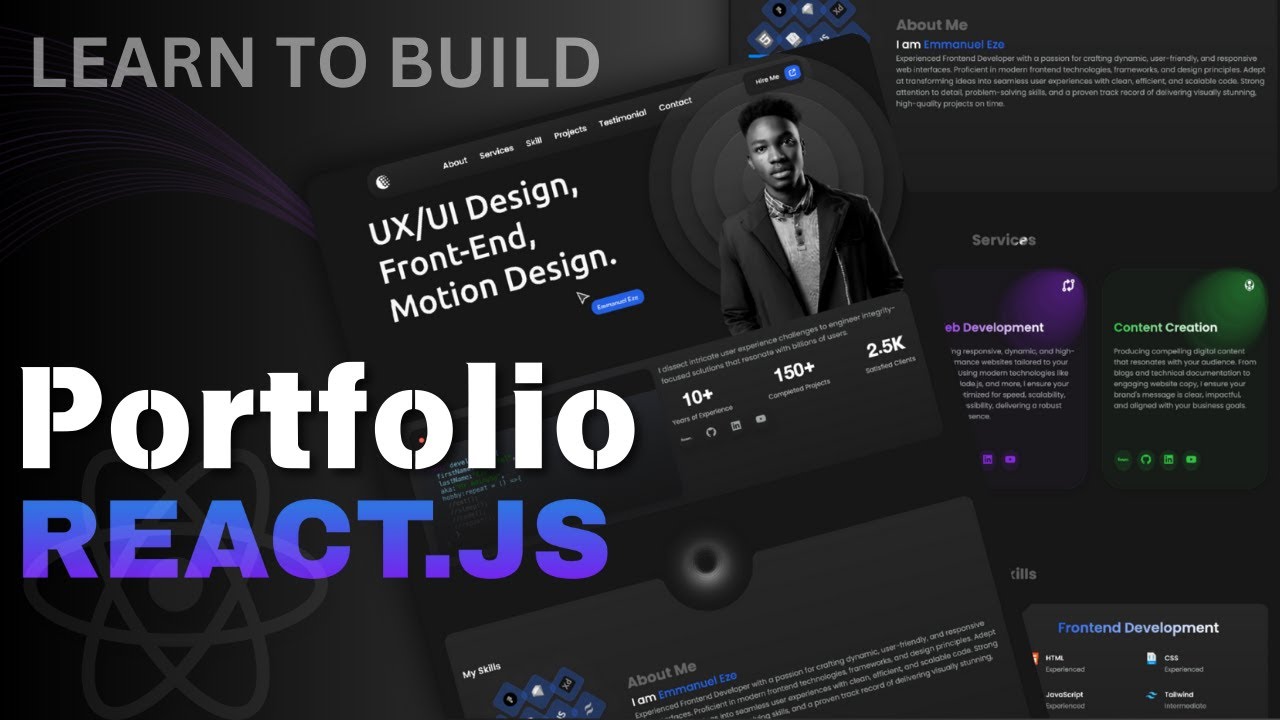 React.js Portfolio Tutorial: Build a Sleek, Animated Website from ...