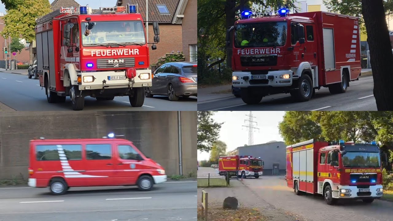 Die Verdener, Scharnhorster & die Dörverdener Feuerwehr, das DRK & Kreisgefahrgutzug im Einsatz