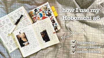 how i use my hobonichi a6 | functional planning, memory keeping & health tracking