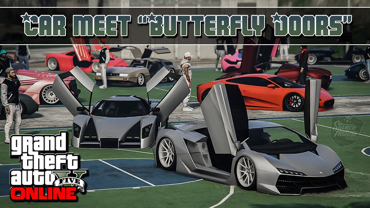 GTA 5 Online CAR MEET "BUTTERFLY DOORS" PS4/PS5 YouTube