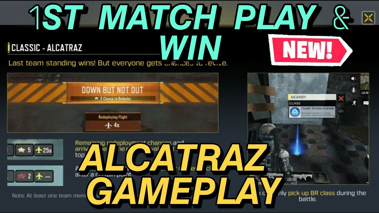 ClASSIC - ALCATRAZ GAMEPLAY 1ST MATCH & WIN | ISM GAMING