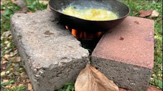 סלט טונה מעושנת בישול טבע עם טכניקה ייחודית A smoked tuna salad that you never seen cooking in wild