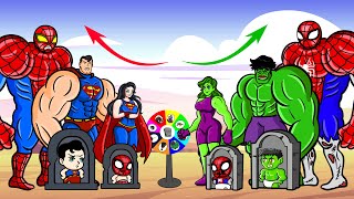 Rescue SHE HULK Family & SPIDER GIRL, SUPER GIRL vs HULK MONSTER : Who Is The King Of Super Heroes ?