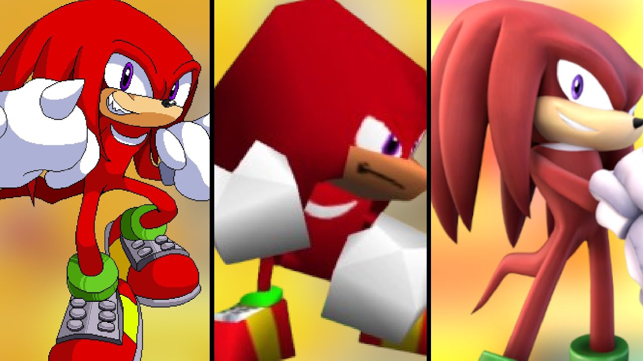Knuckles in different Smash Bros. Mods/Fan-Games.