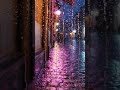 ets #aesthetic #shortsnight cafe window, neon reflections on wet str