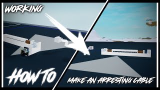 How to make an Arresting Cable | Arresting hook in Plane Crazy (WORKING!!)