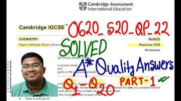 Cambridge Igcse 0620_s20_qp_22 Solved Part 1