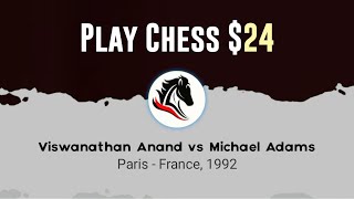Viswanathan Anand vs Michael Adams | Paris - France, 1992