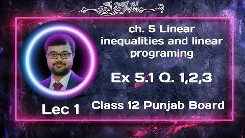 Math class 12 || Ch. 5 linear inequalities and linear programing || Ex 5.1 solutions 