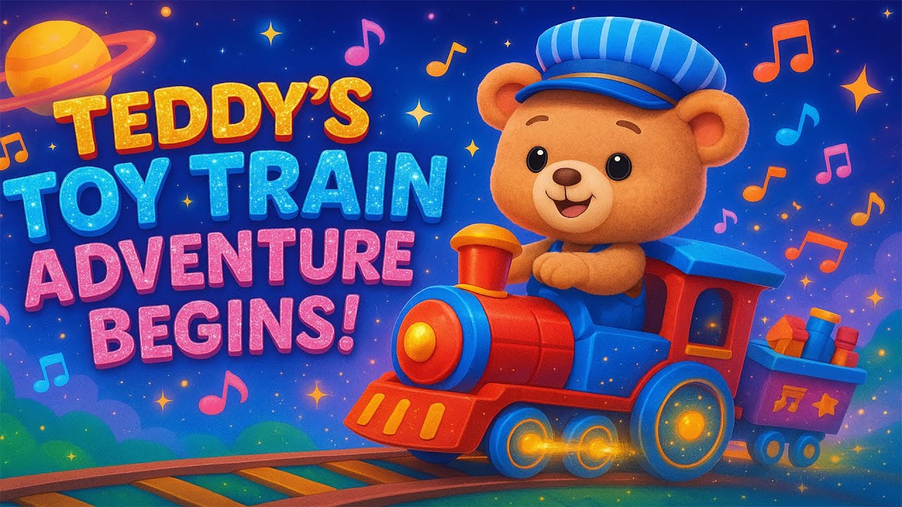 Teddy’s Toy Train Adventure Begins!🚂 | Fun Kids Song & Cartoon
